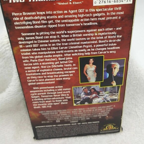 Lot of 2 -007 James Bond - VHS - 1998 Pierce Bronson MGM Tomorrow, The World - Picture 5 of 13